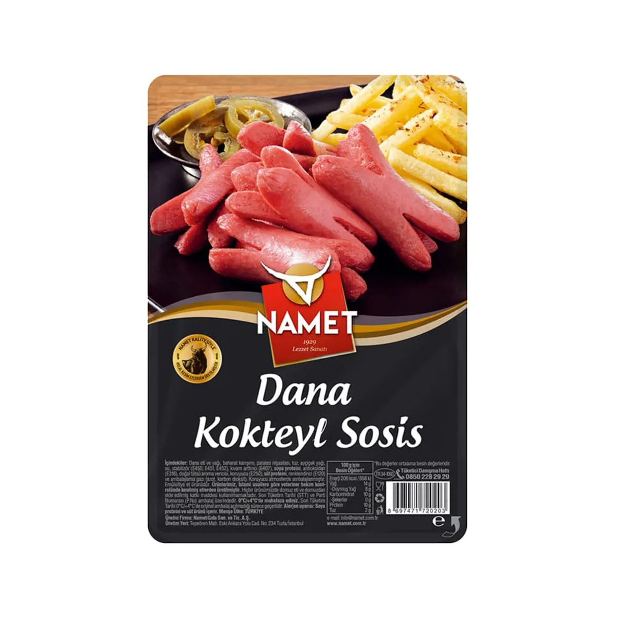 Namet Dana Kokteyl Sosis Dana 250 gr - Namet - Ürün Görseli 1