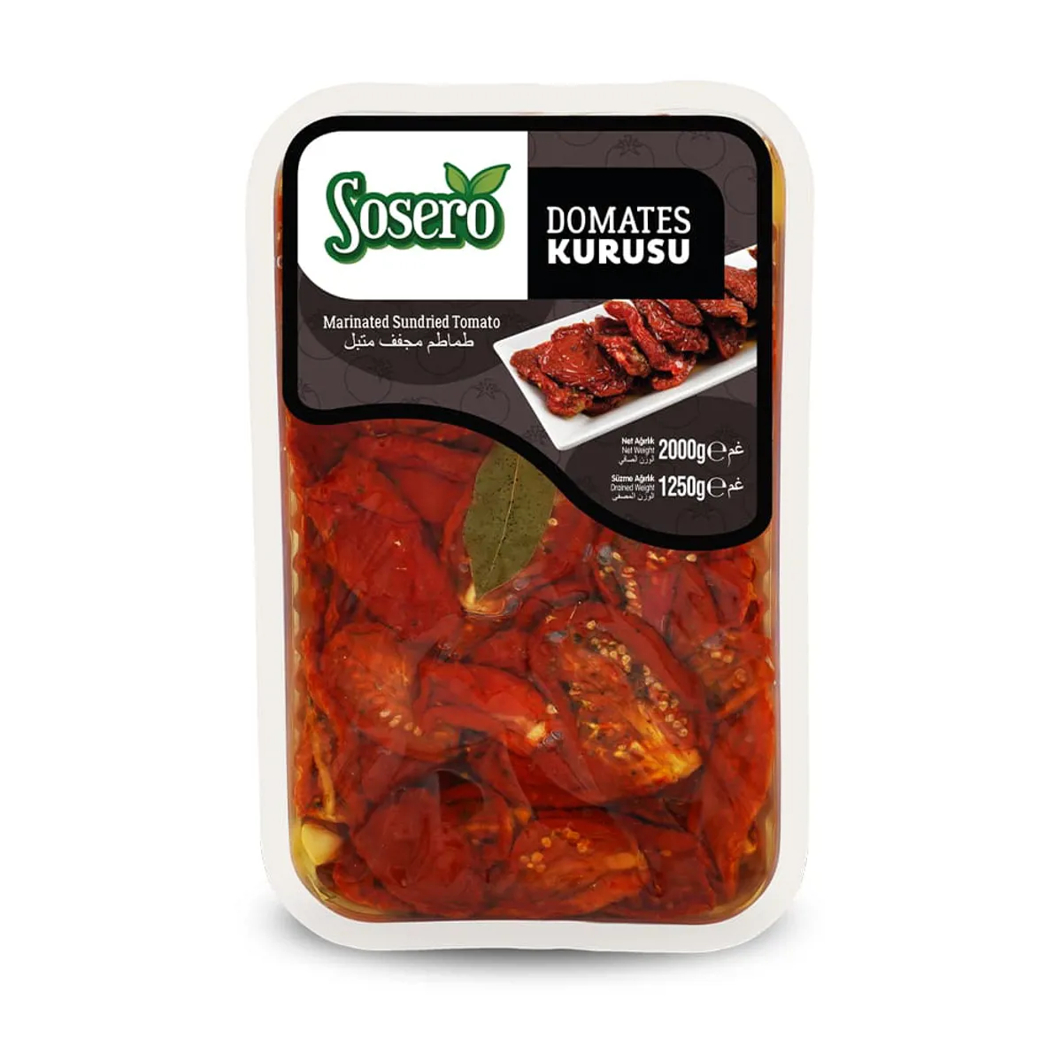 Sosero Domates Kurusu 1250 gr Tabak - Sosero - Ürün Görseli 1