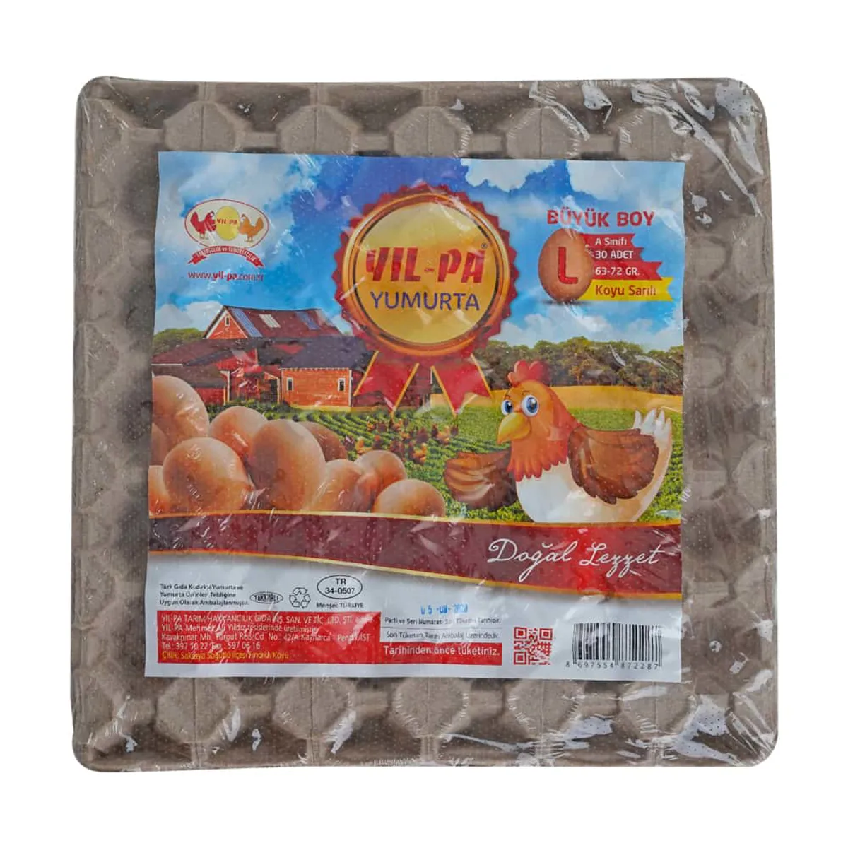 Yilpa Büyük Boy Kırmızı Yumurta 30'lu - Yilpa - Ürün Görseli 1