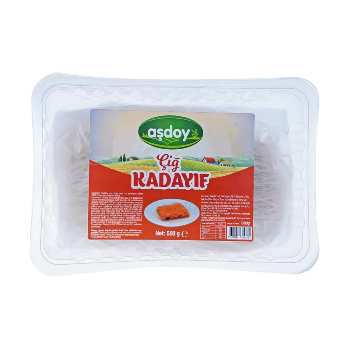 Aşdoy Çiğ Kadayıf 500  gr - Aşdoy - Ürün Görseli 1