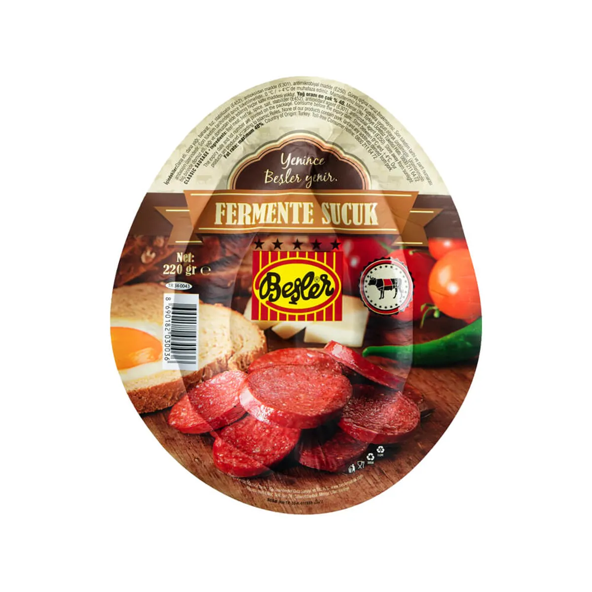 Beşler Fermente Kangal Sucuk 220 gr - Beşler - Ürün Görseli 1