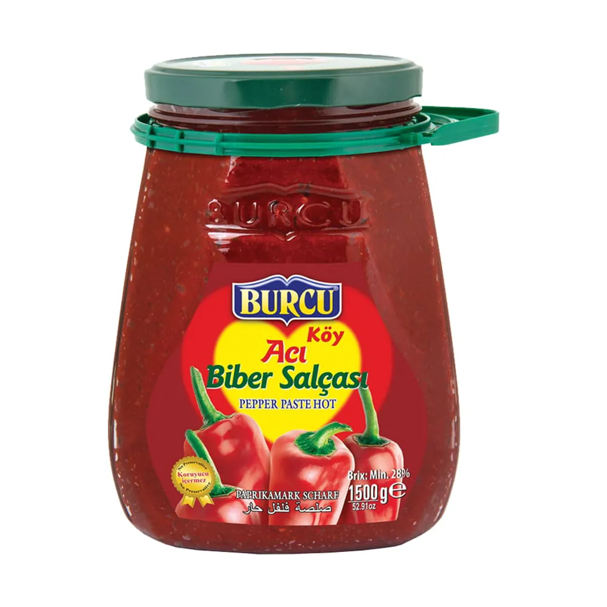 Burcu Acı Biber Salçası 1500 gr - Burcu Gıda - Ürün Görseli 1