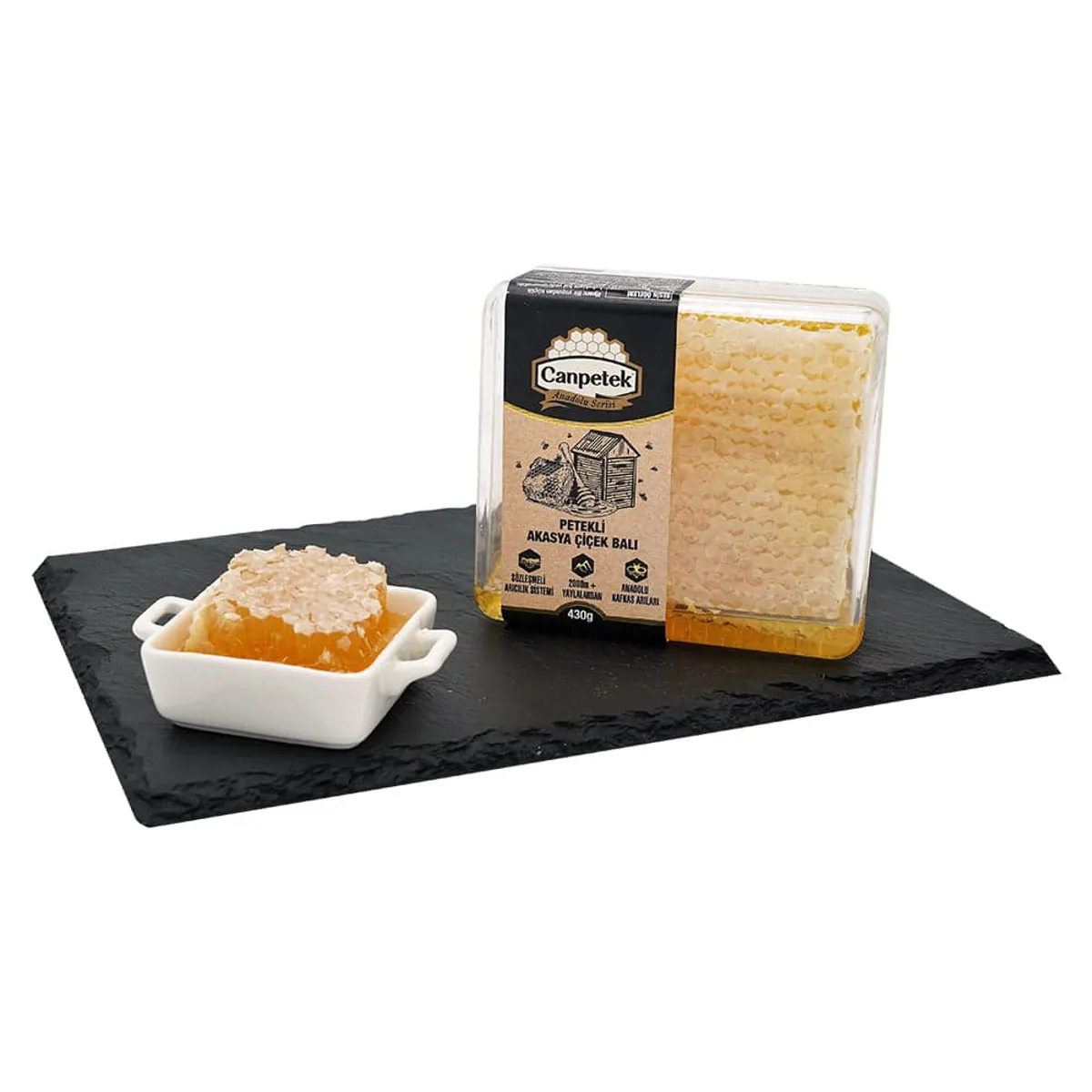 Canpetek Akasya Petek Çiçek Balı 430 gr - Canpetek - Ürün Görseli 1
