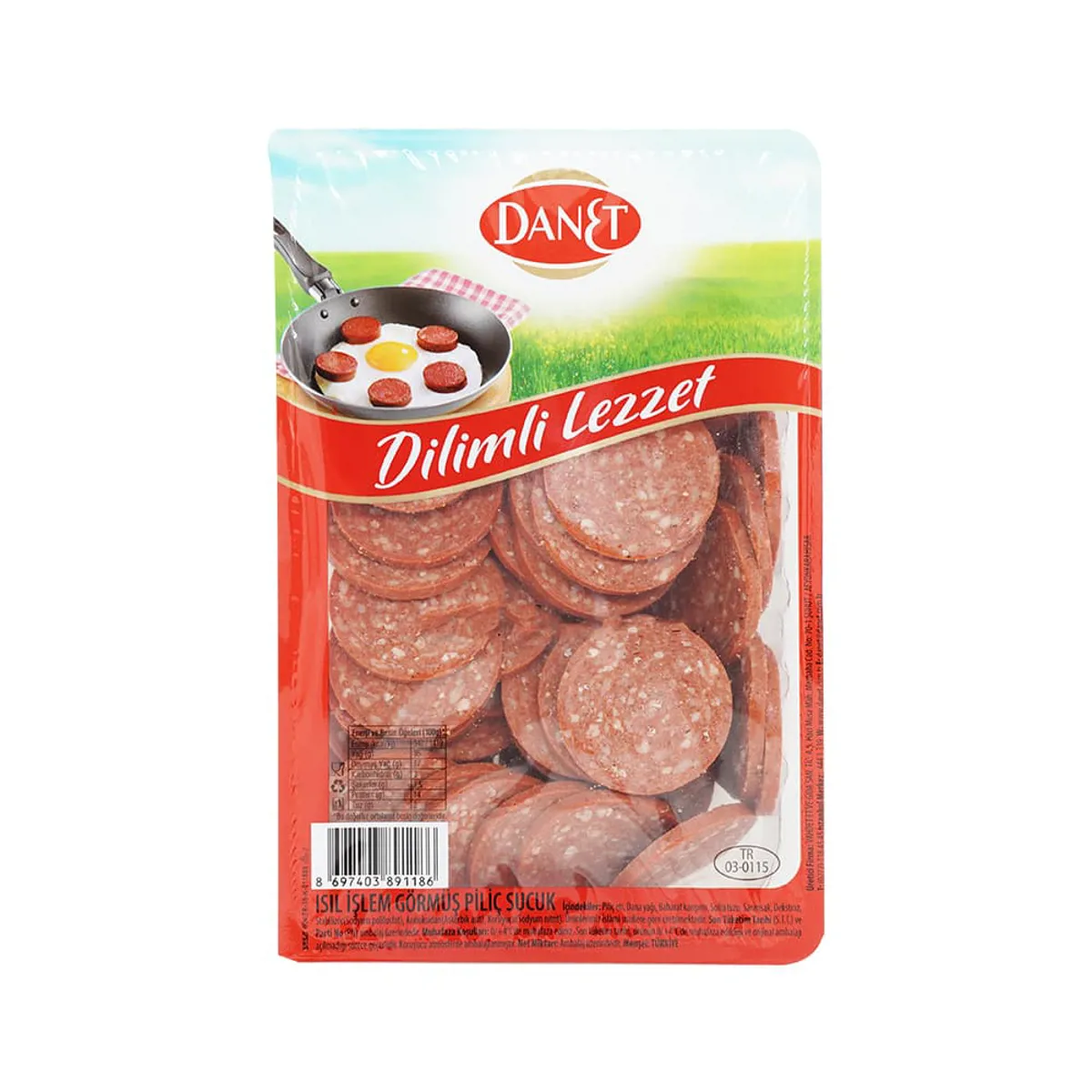 Danet Dilimli Piliç Sucuk 250 gr - Danet - Ürün Görseli 1