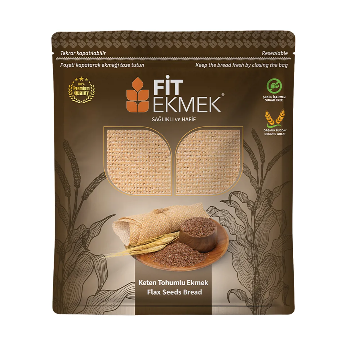 Fit Keten Tohumlu Ekmek 300 gr - Fit - Ürün Görseli 1