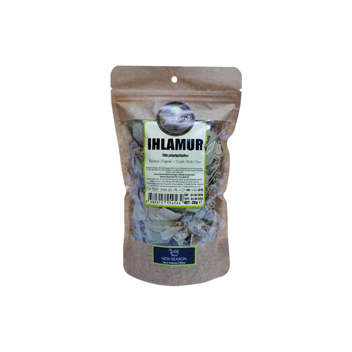 Green Label Ihlamur Yaprak 30 gr - Green Label - Ürün Görseli 1
