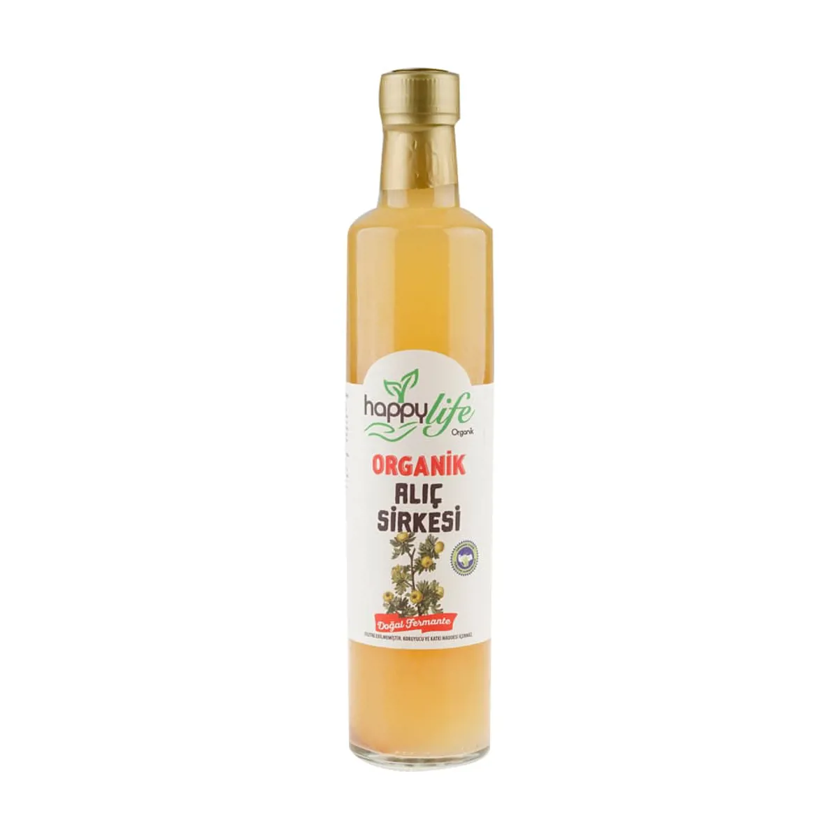 Happylife Organik Alıç Sirkesi Cam 500 ml - Happy Life - Ürün Görseli 1