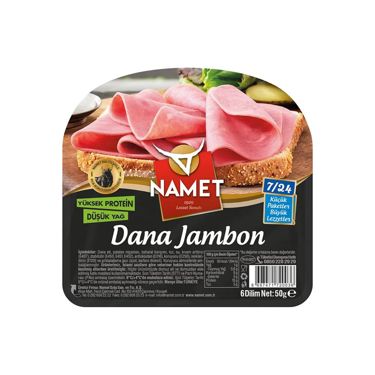 Namet Dana Jambon 50 gr - Namet - Ürün Görseli 1