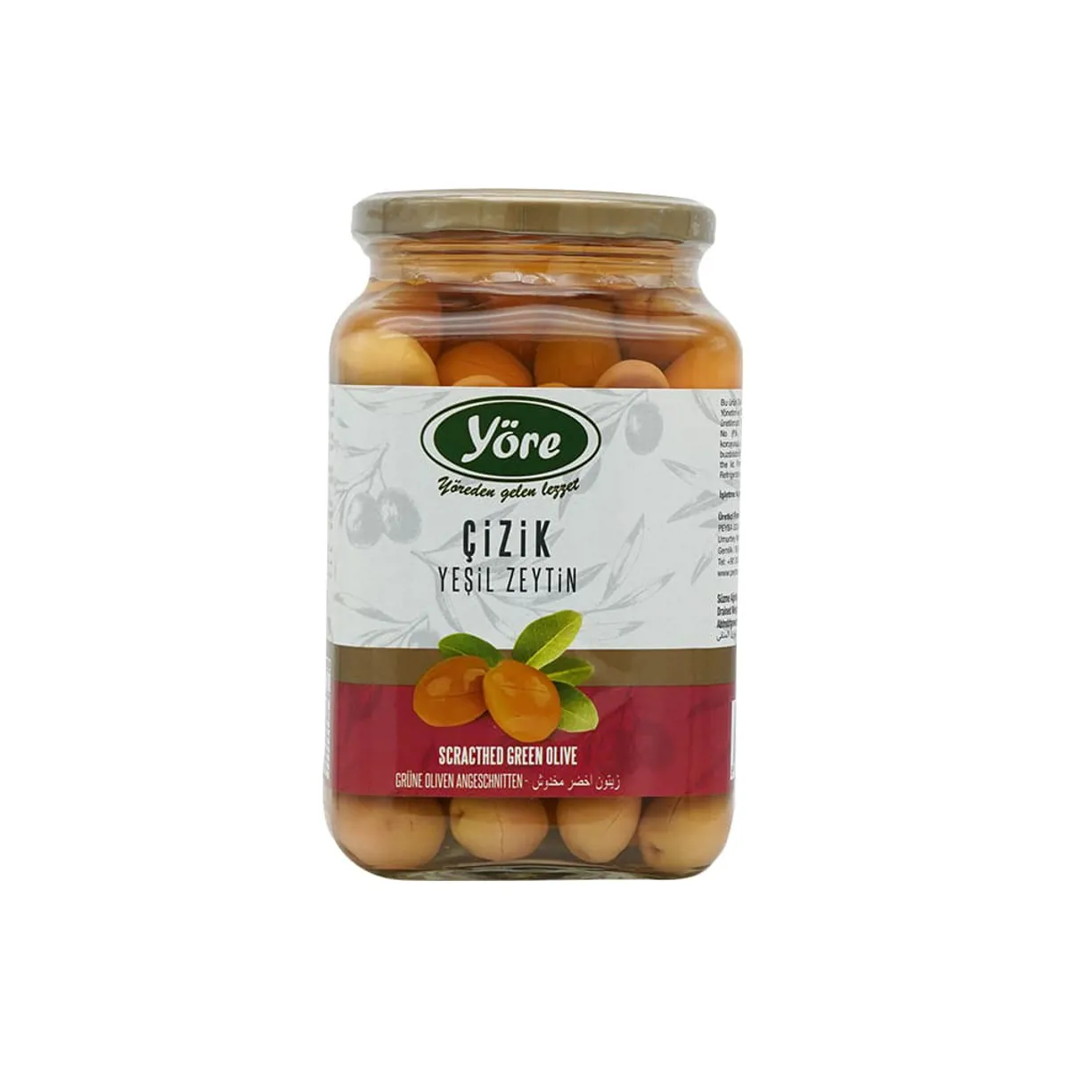 Yöre Edremit Çeşidi İşlem Görmüş Salamura Çizik Yeşil Zeytin 550 gr - Yöre - Ürün Görseli 1
