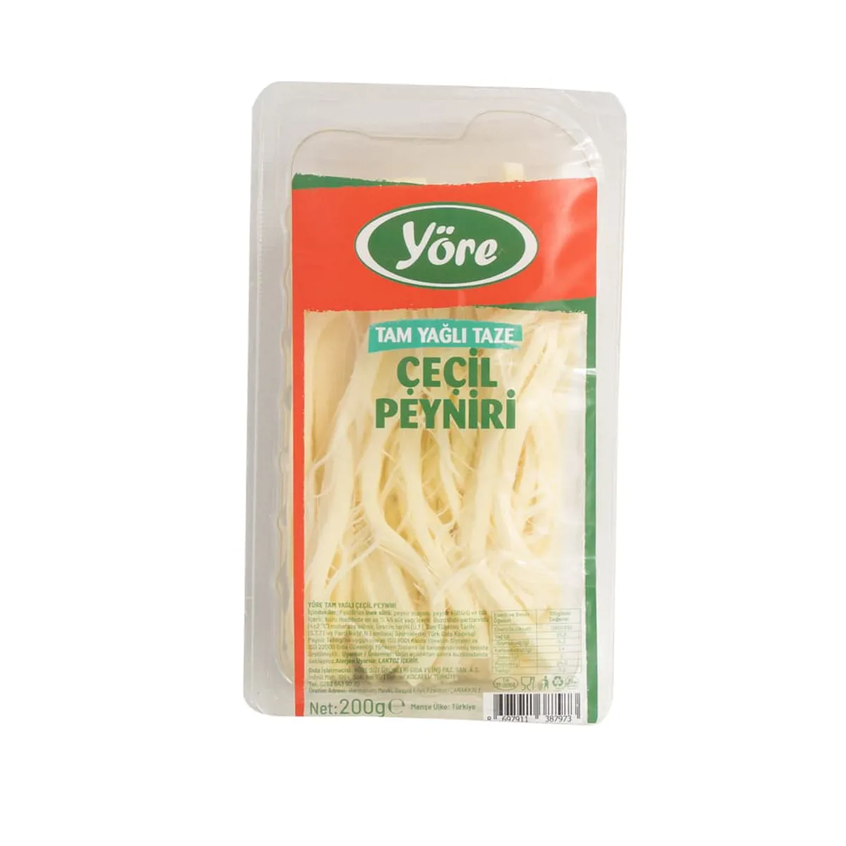 Yöre Tam Yağlı Taze Çeçil Peyniri 200 gr - Yöre - Ürün Görseli 1