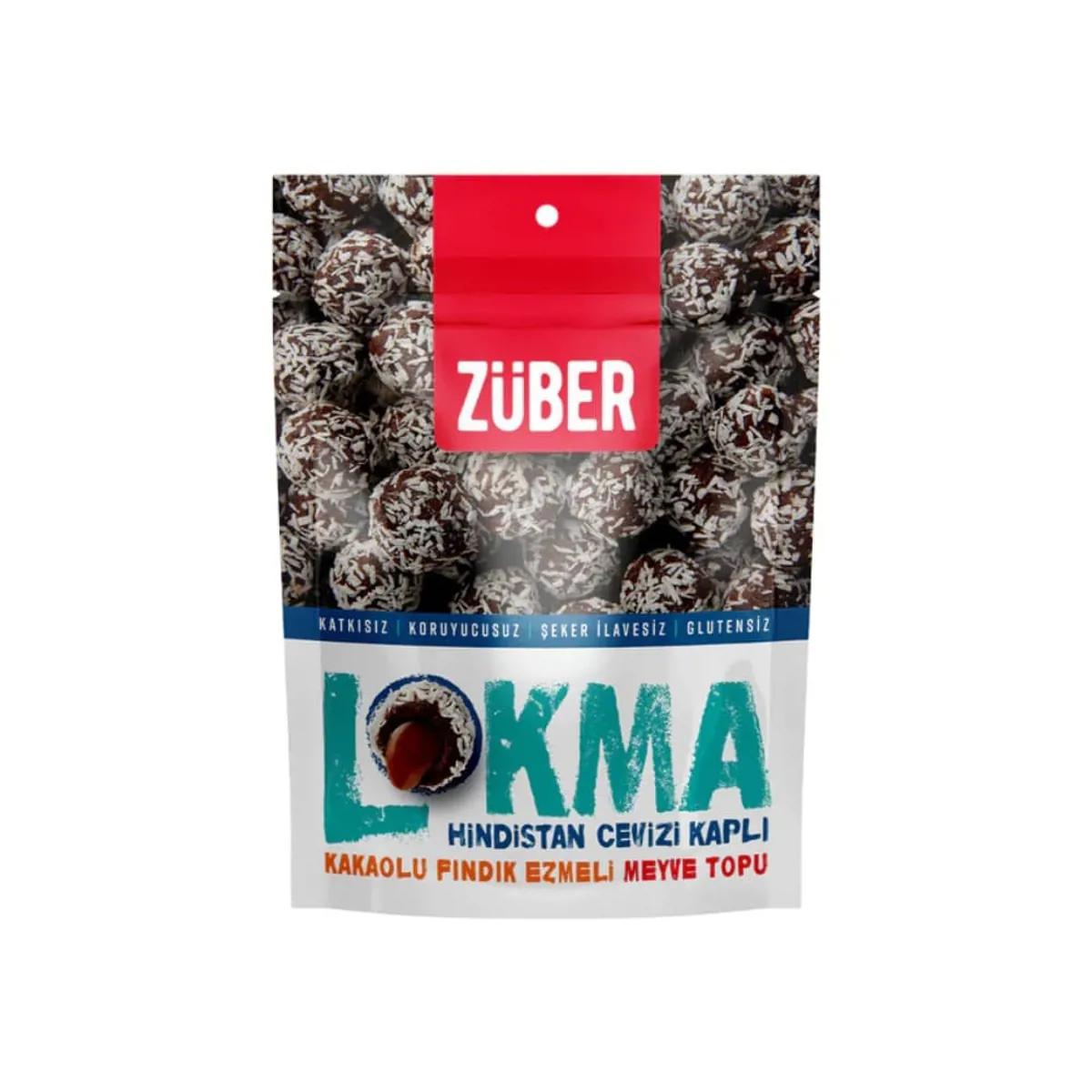 Züber Lokma Hindistan Cevizi Kaplı Meyve Topu 96 gr - Züber - Ürün Görseli 1