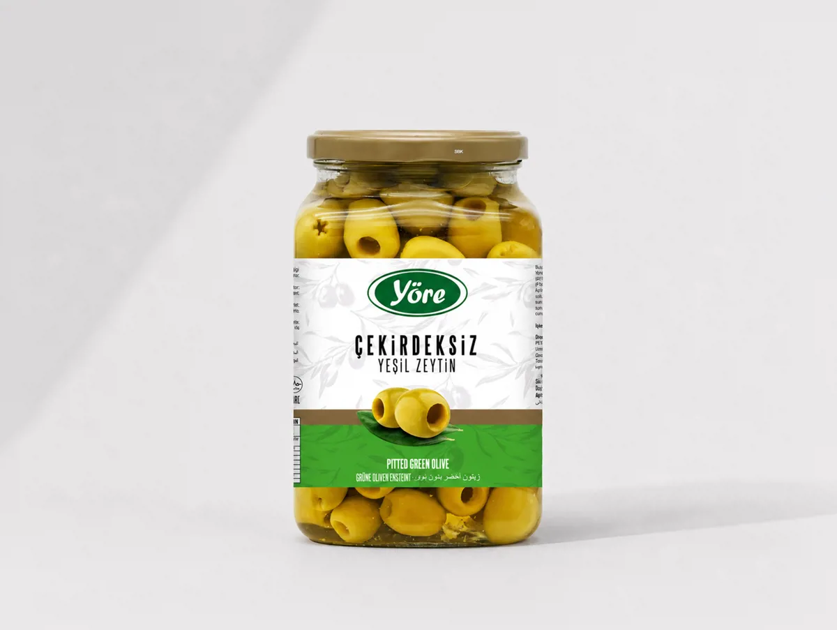 Çekirdeksiz Yeşil Zeytin 1000 cc - Yöre - Ürün Görseli 1