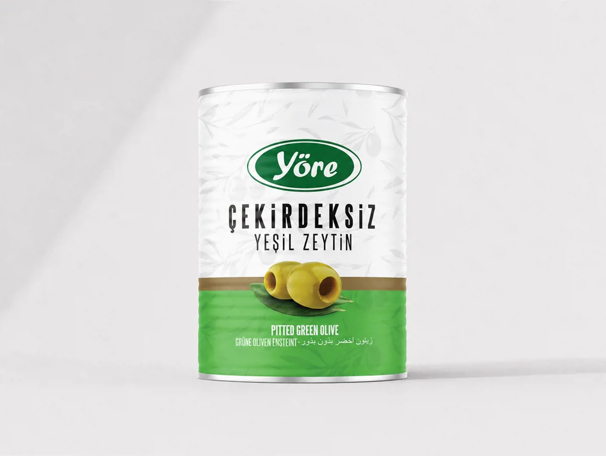 Çekirdeksiz Yeşil Zeytin 800 g - Yöre - Ürün Görseli 1