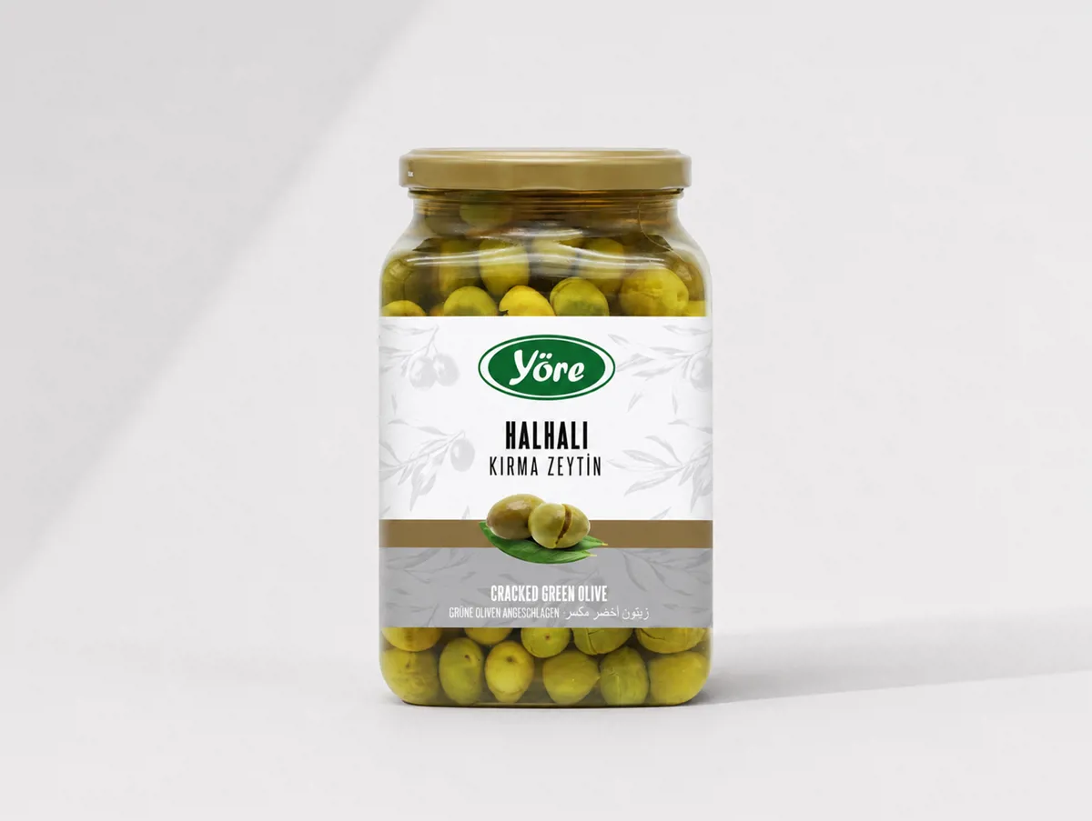 Halhalı Kırma Yeşil Zeytin 1000 cc - Yöre - Ürün Görseli 1