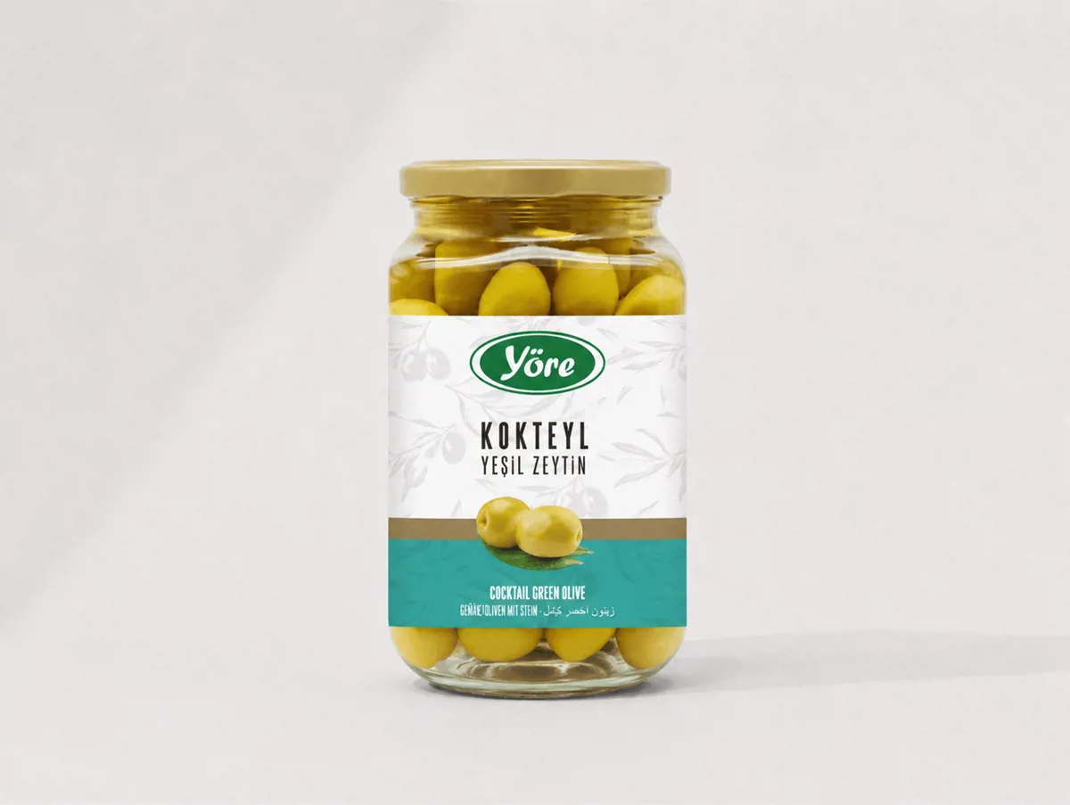 Kokteyl Yeşil Zeytin 1000 cc - Yöre - Ürün Görseli 1