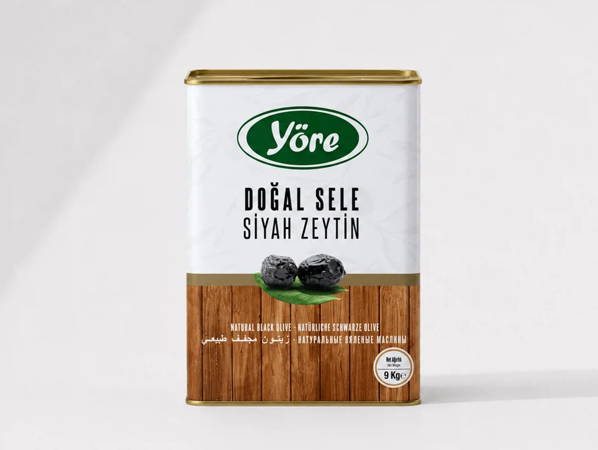 Doğal Sele Siyah Zeytin 9 Kg - Yöre - Ürün Görseli 1