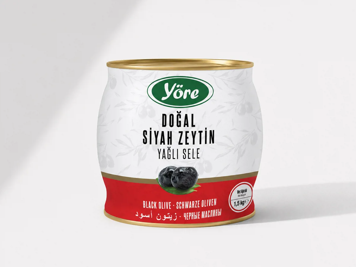 Doğal Siyah Zeytin Yağlı Sele 1,5 Kg - Yöre - Ürün Görseli 1