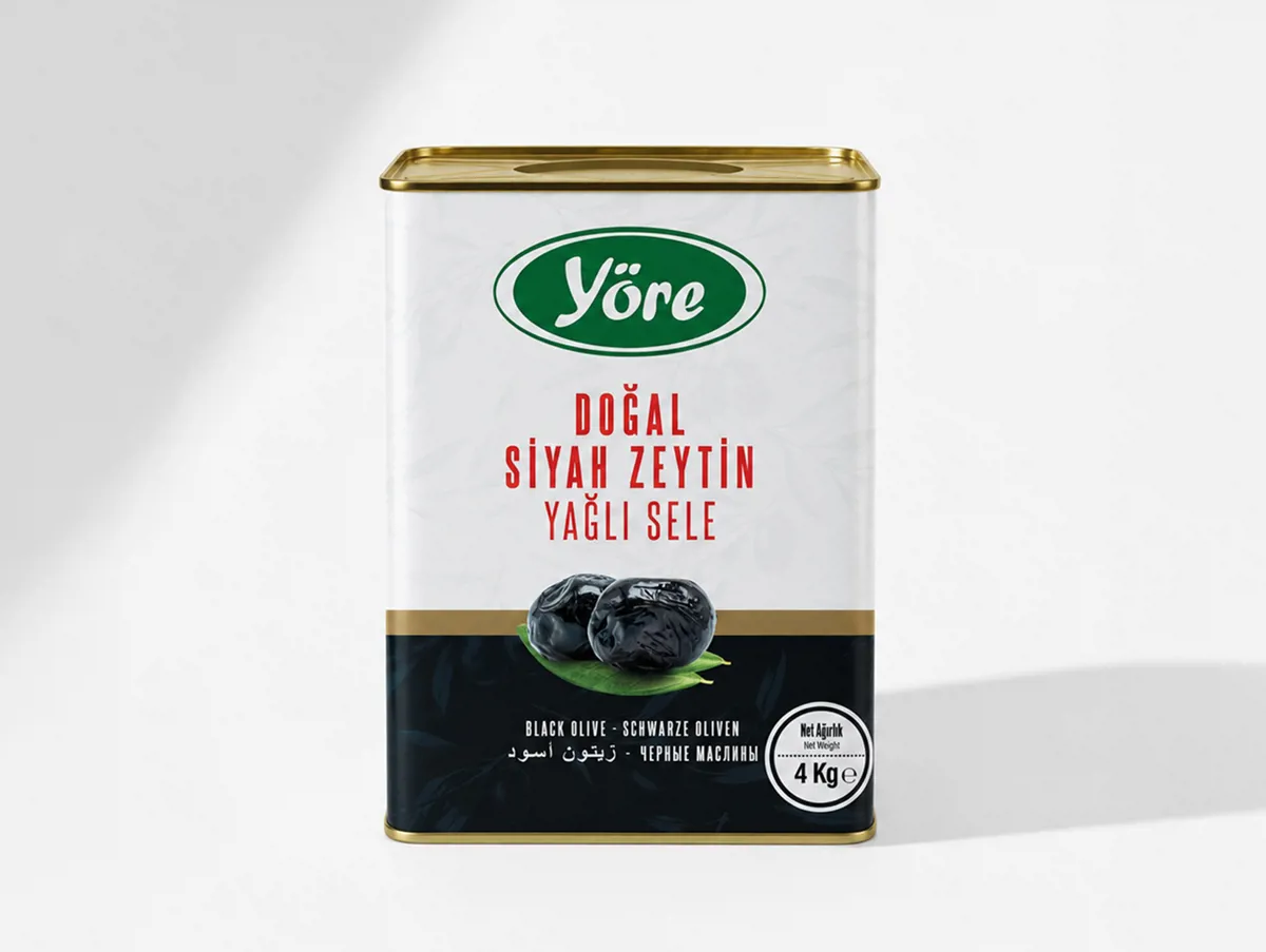 Doğal Siyah Zeytin Yağlı Sele 4 Kg - Yöre - Ürün Görseli 1