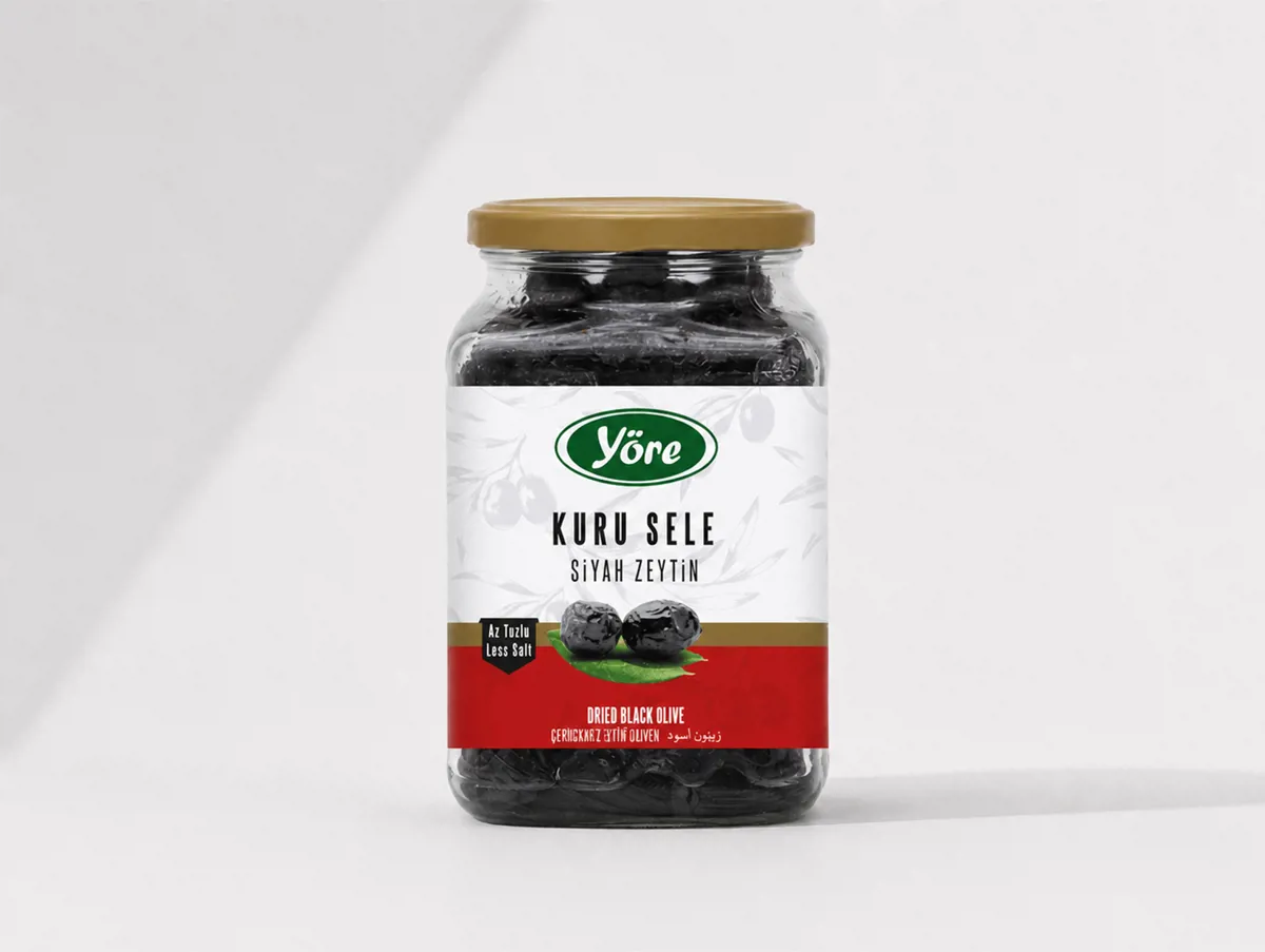 Kuru Sele Siyah Zeytin 1000 cc - Yöre - Ürün Görseli 1