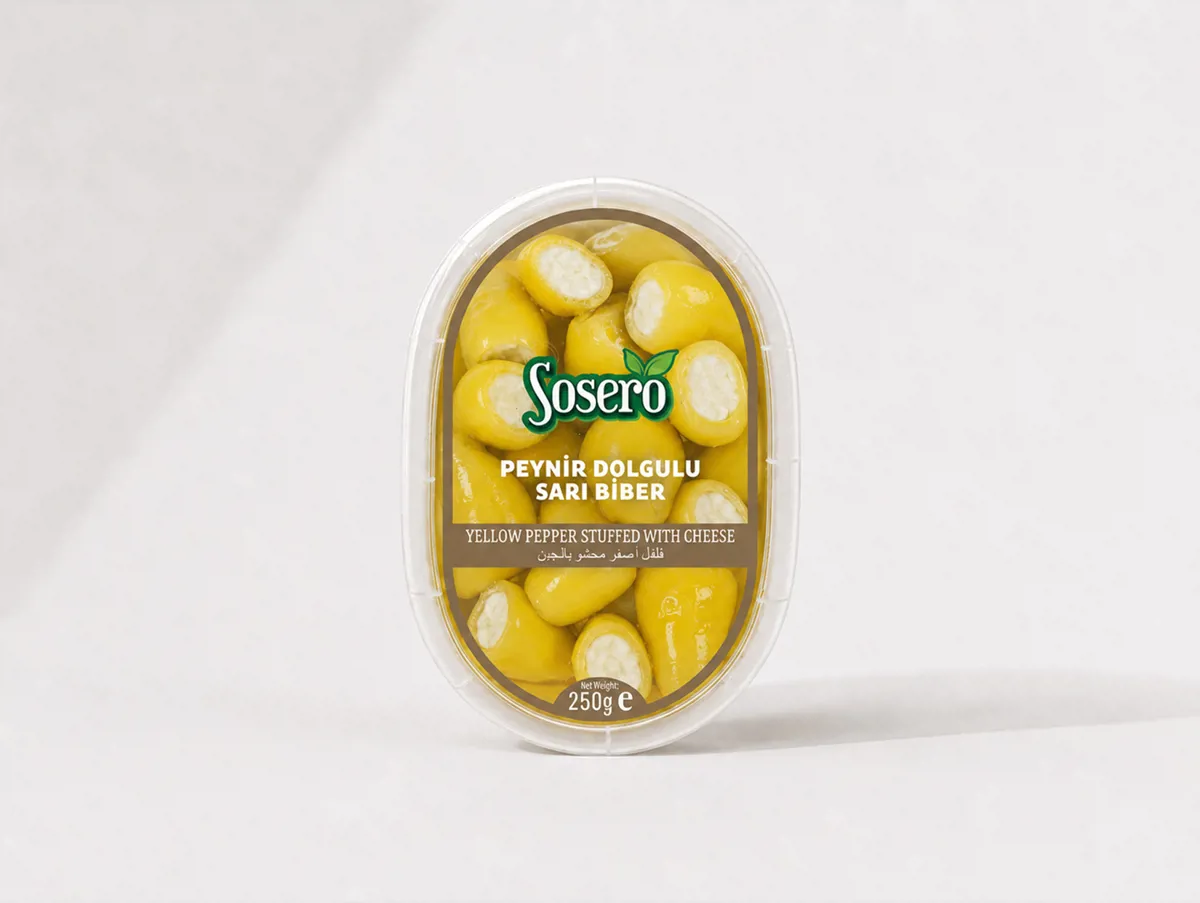 Peynir Dolgulu Sarı Biber 250 g - Sosero - Ürün Görseli 1