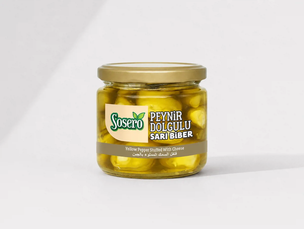 Peynir Dolgulu Sarı Biber 300 cc - Sosero - Ürün Görseli 1