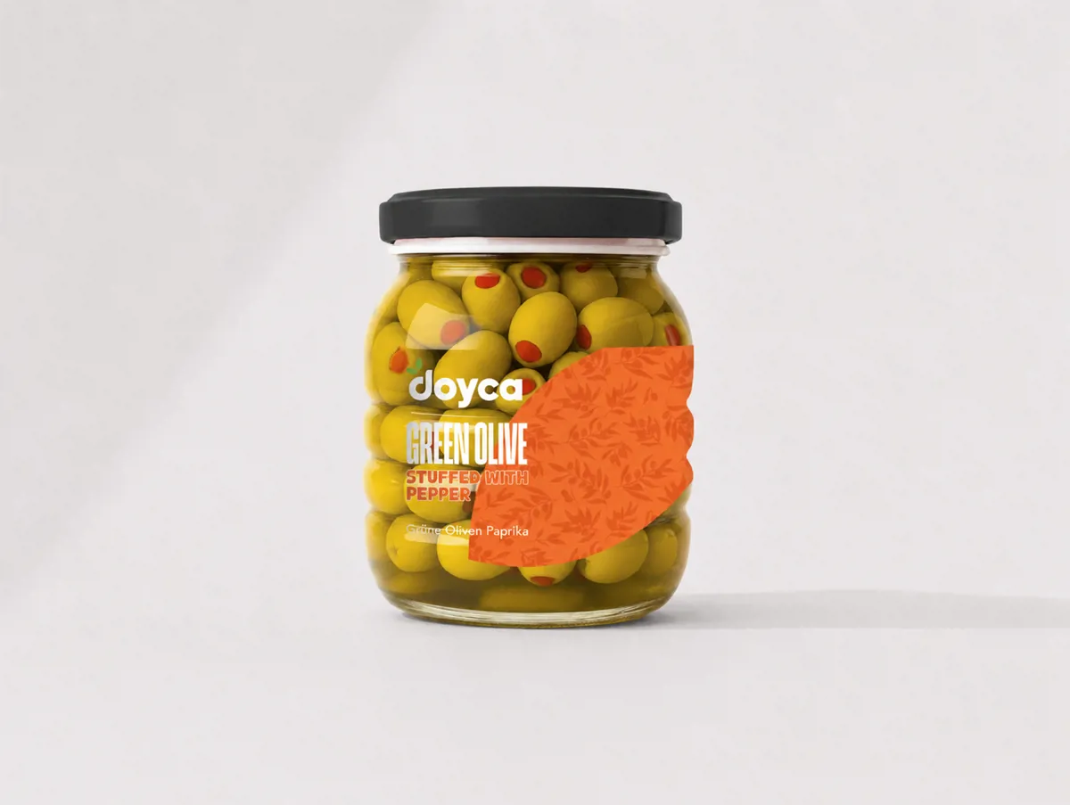 Biberli Yeşil Zeytin 1500 ml - Doyca - Ürün Görseli 1