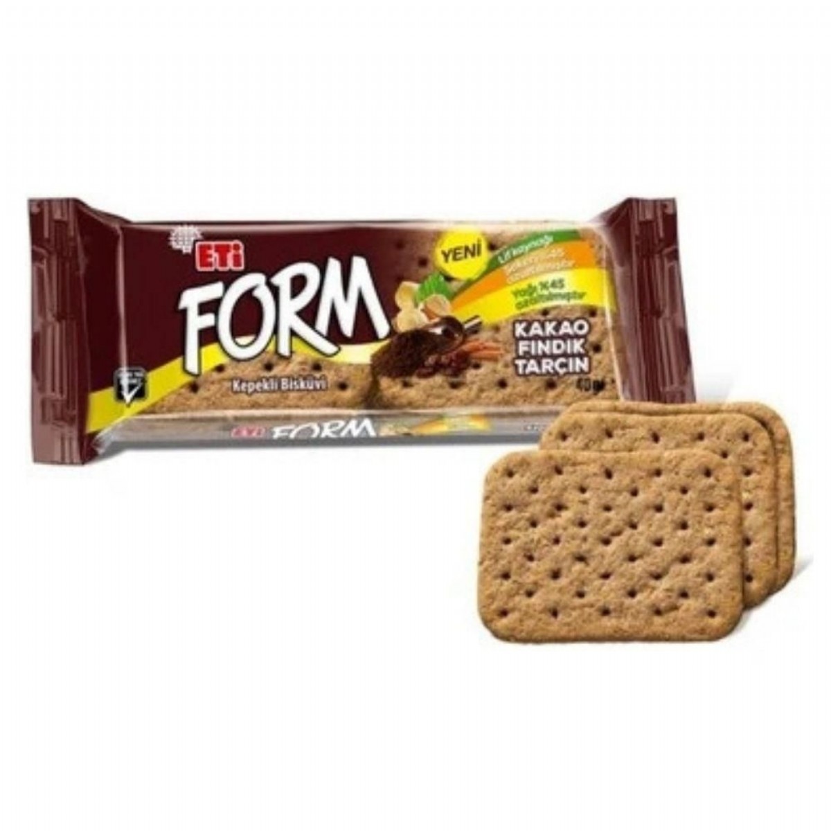 Eti Form  Kakaollu Fındıklı Kepekli 40 Gr