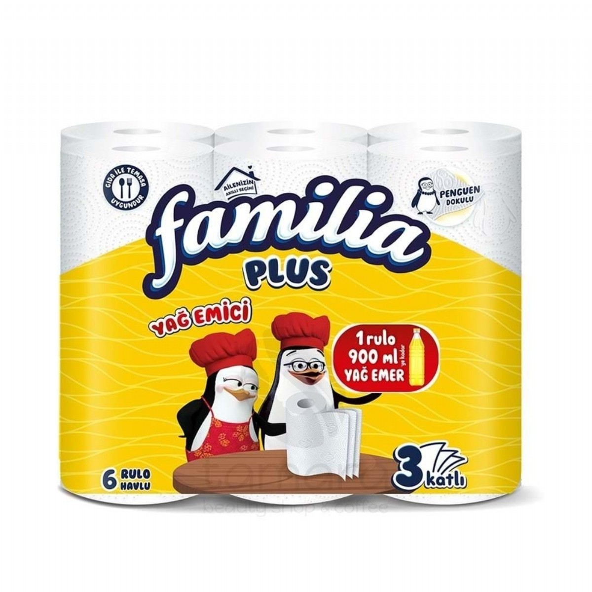 Familia 6'lı Plus Yağ Emici Havlu