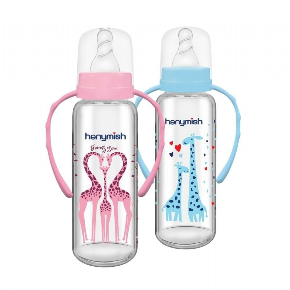 Hanymish Kulplu Cam Biberon 240 Ml