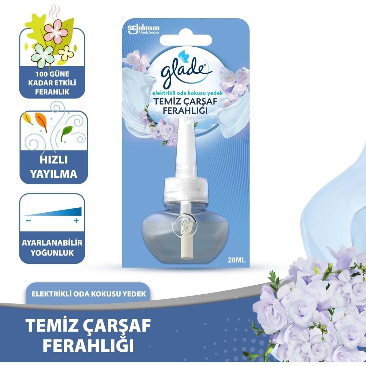 Glade Oda Kokusu Elektirik Yedek 20 Ml Temiz Çarşaf