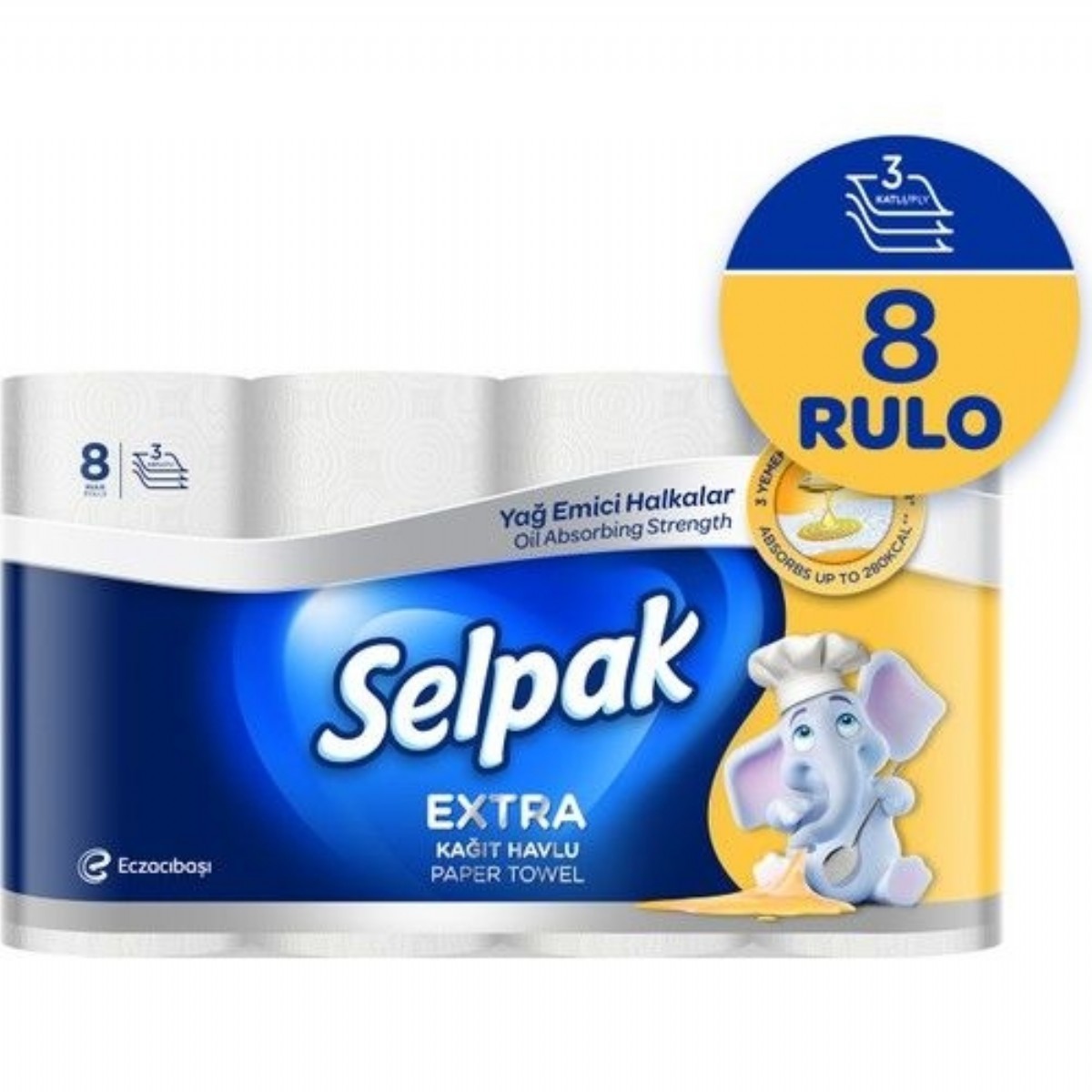 Selpak Havlu 8'li Yağ Emici