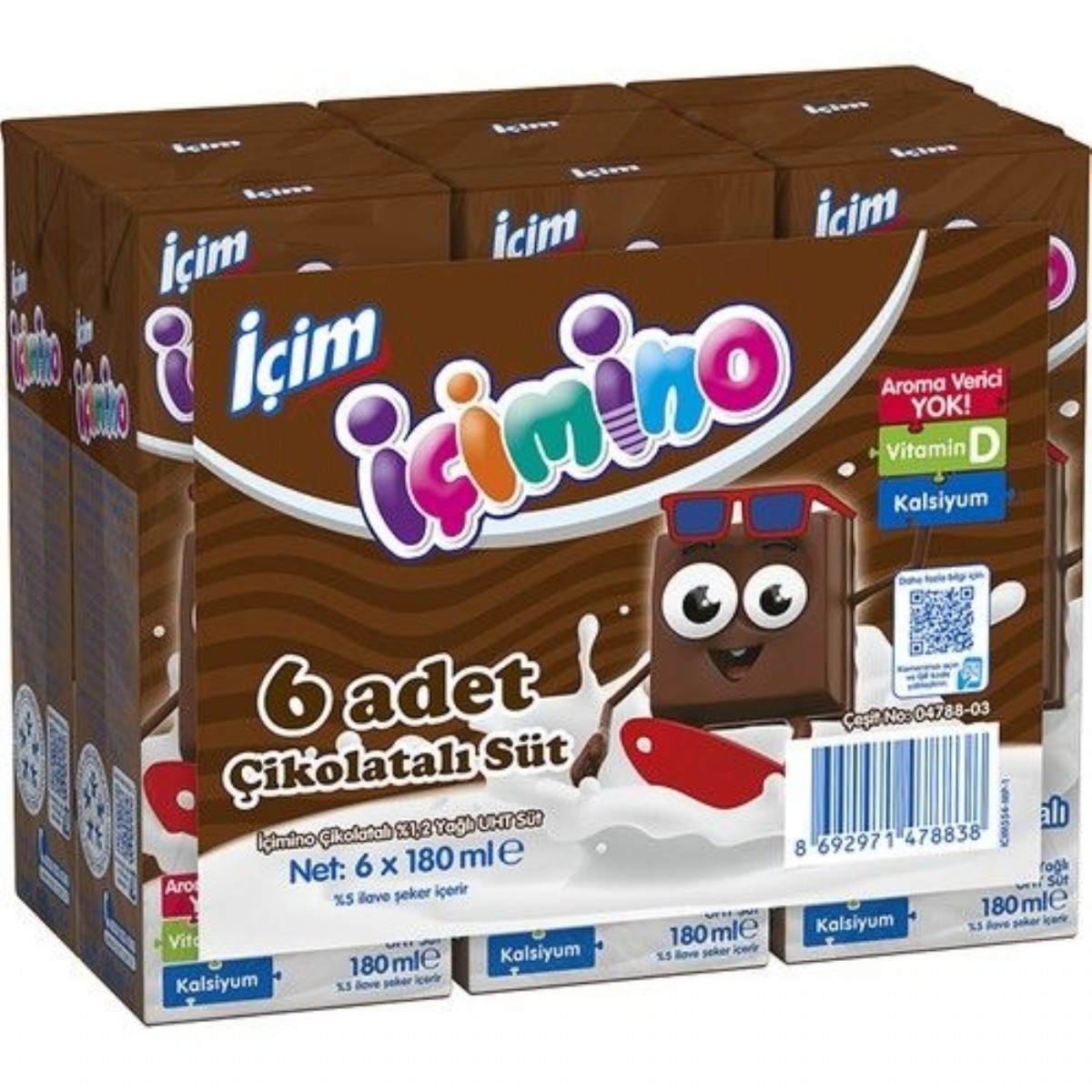 İçim Süt 6X180 Ml Kakaolu