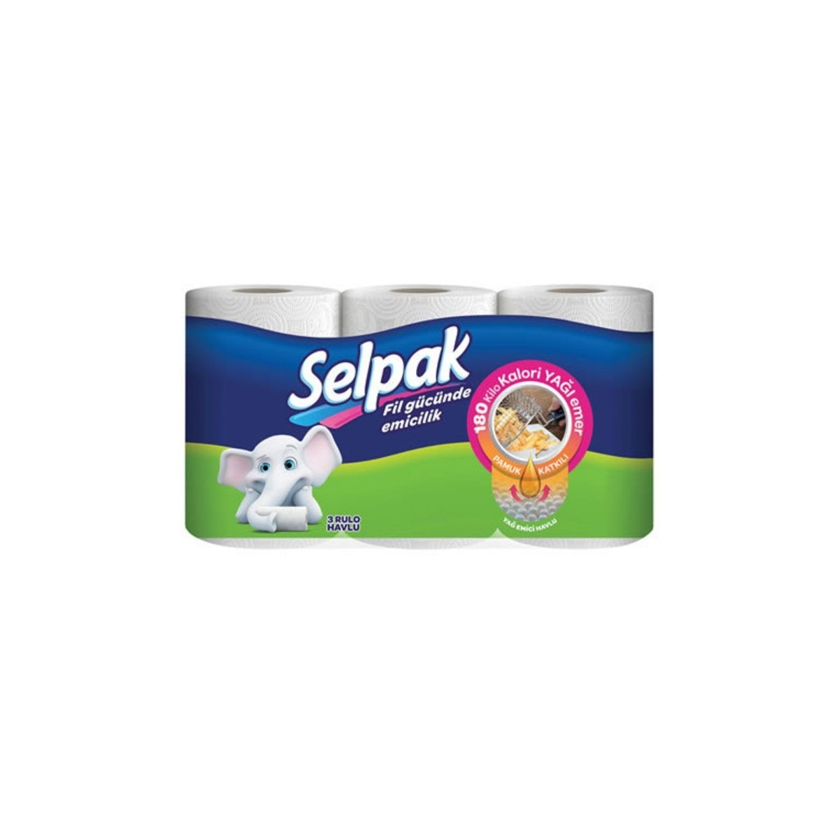 Selpak Havlu 3'Lü Extra Yağ Emici 5494