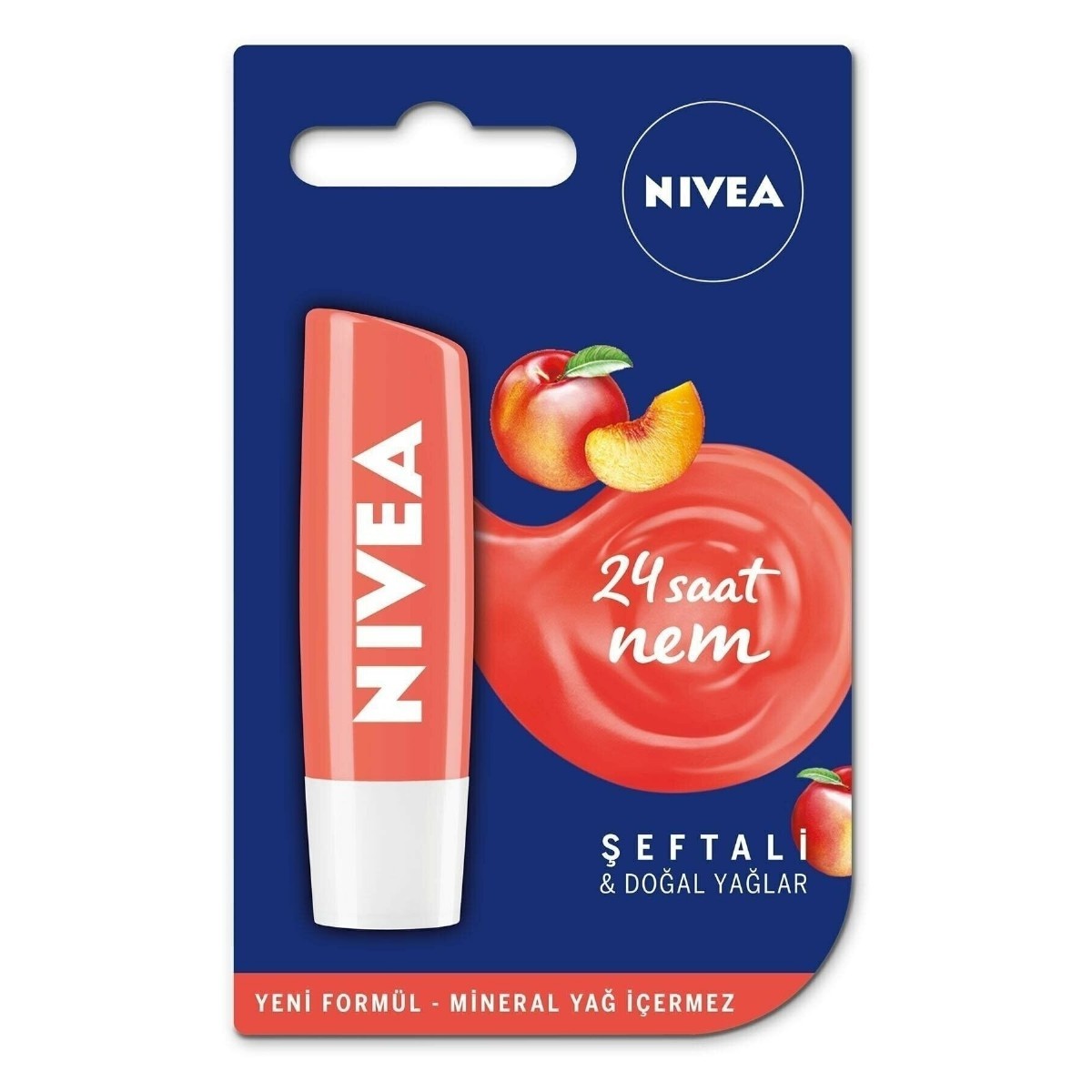 Nivea Lips Fruity Shine Şeftali Lipstick 4,8 Gr Dudak Bakım Kremi