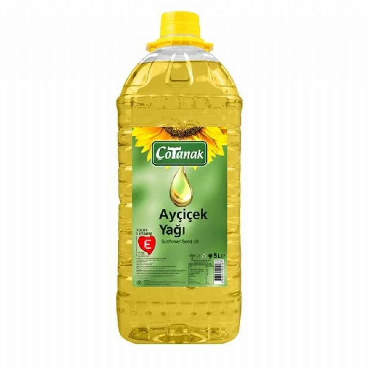 S Çotanak Ayçiçek Yağı 5 Lt Kare Pet