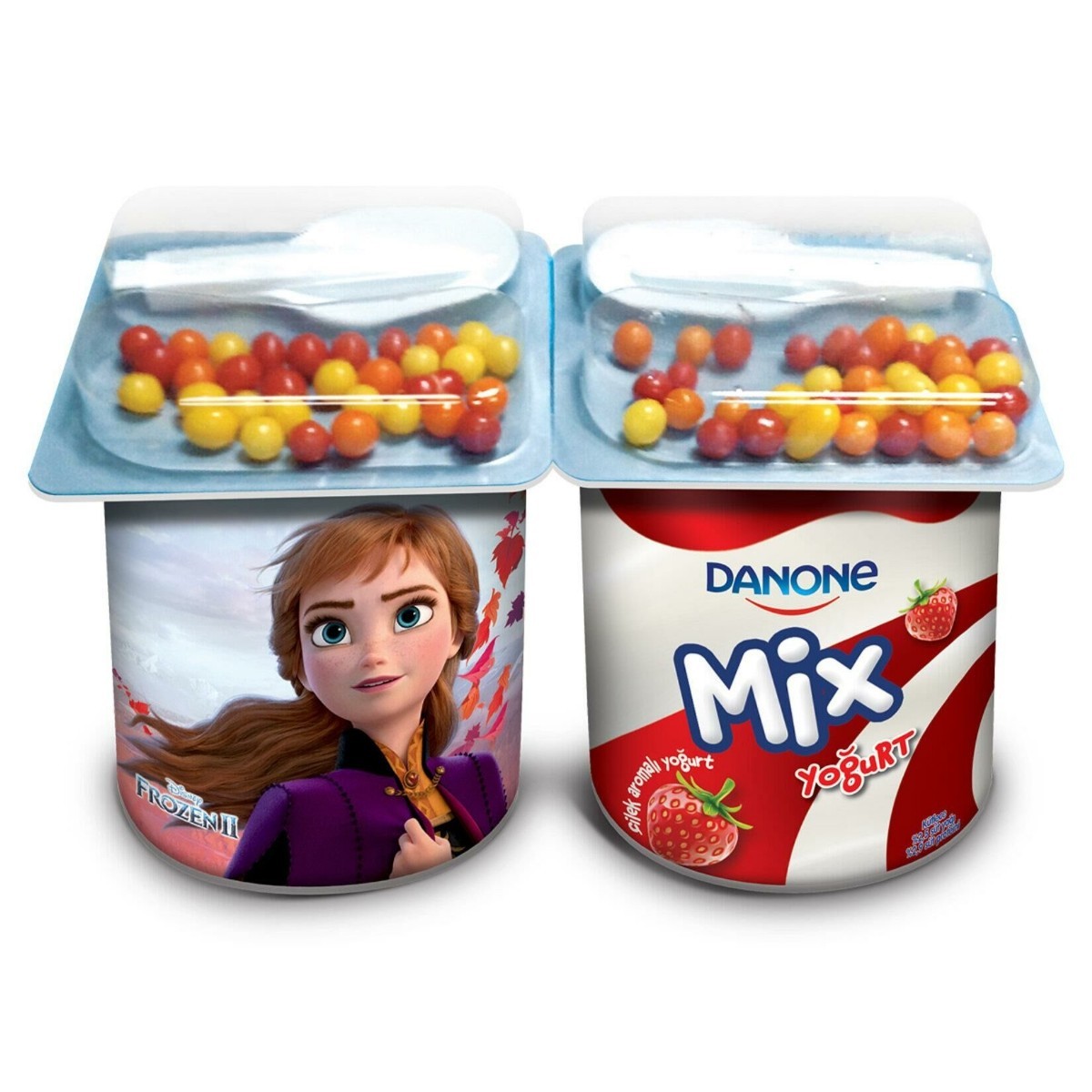 Danone Disney Çilekli Yoğurt Boncuklu 90 gr