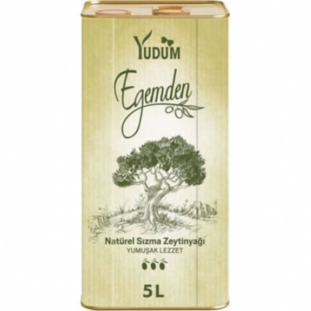 Yudum Egemden Naturel Sızma Zeytinyağı Yumuşak Lezzet Teneke 5 lt