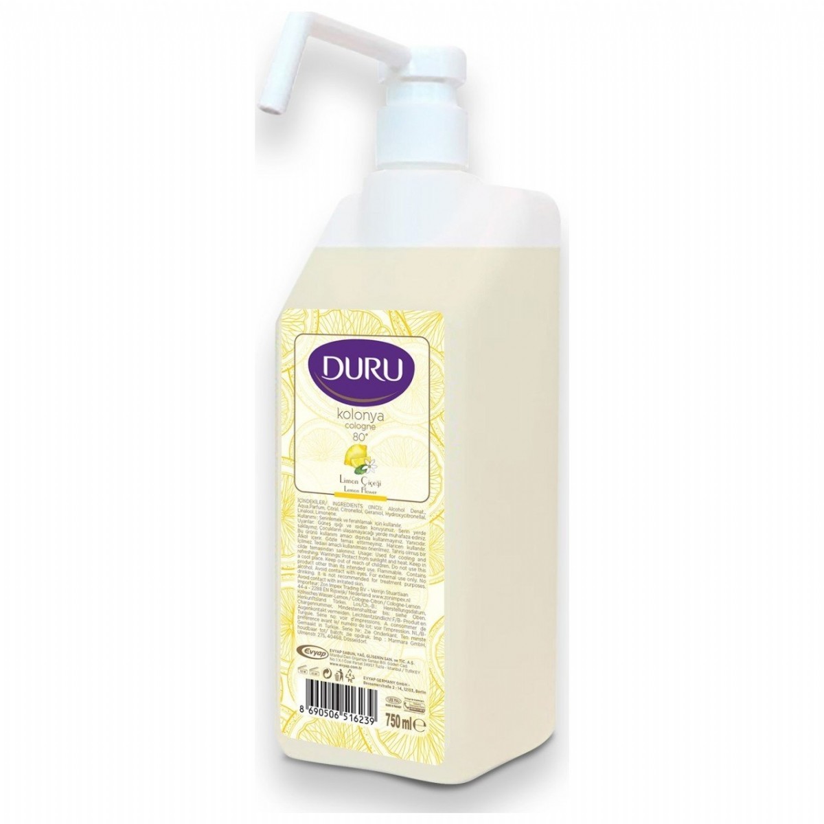 Duru Limon Kolonyası 750 ml Bidon