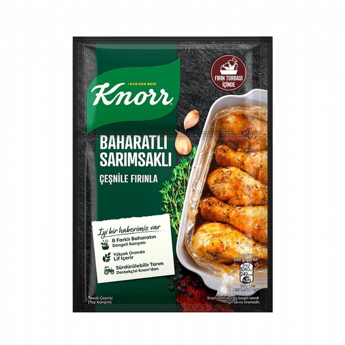 Knorr Tavuk Çeşni Baharatlı Sarımsaklı 34 Gr