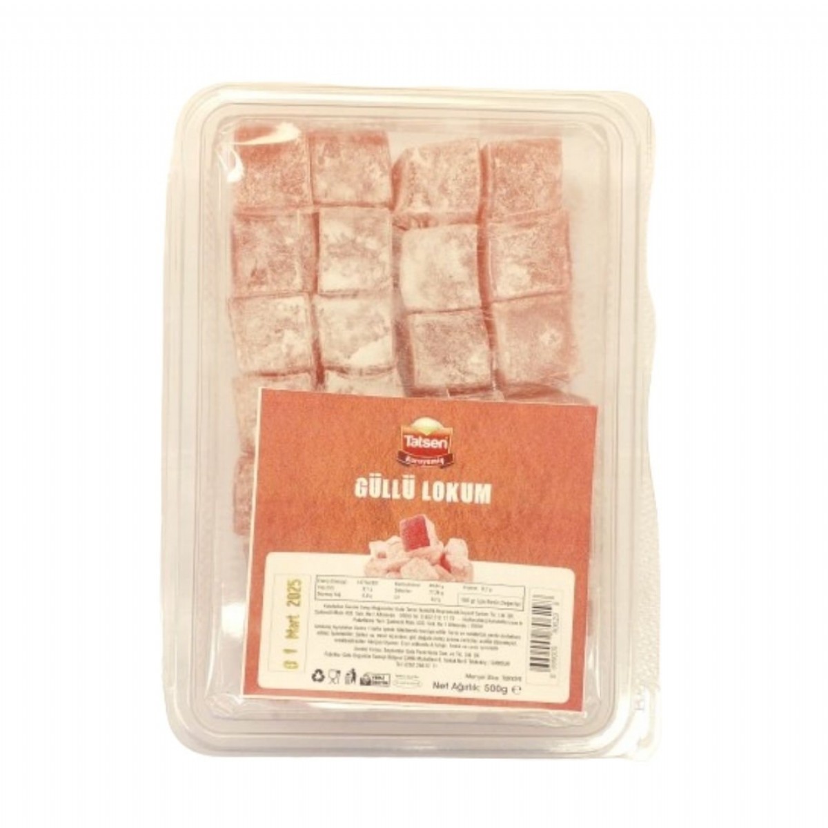 Tatsen Lokum 500 Gr Güllü