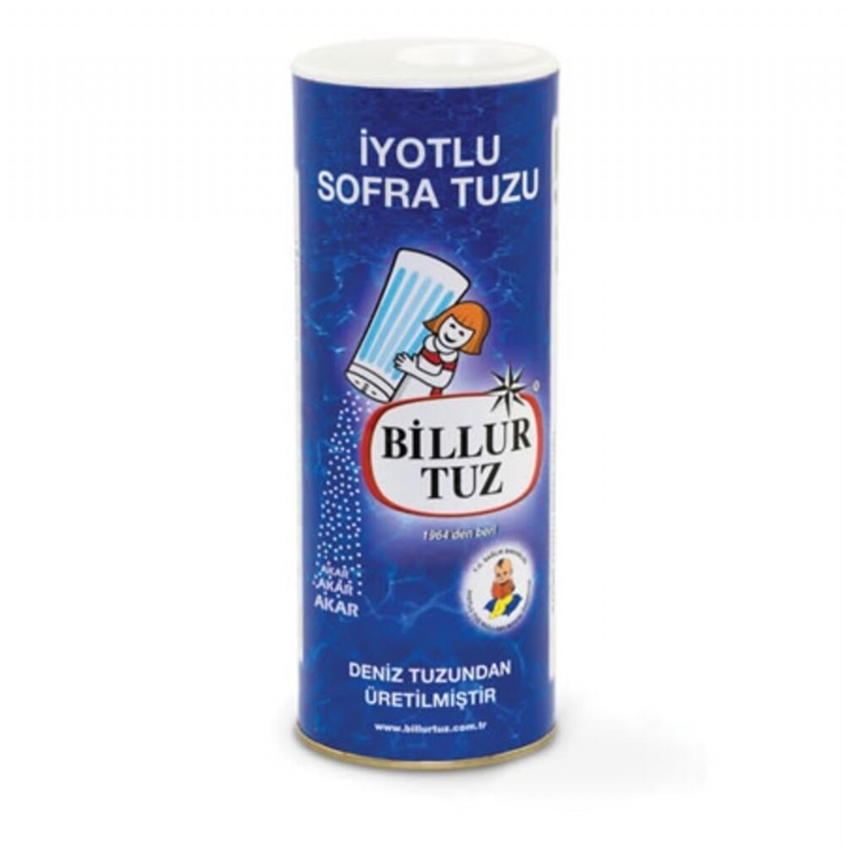 Billur Tuz Karton Tuzluk 125 gr