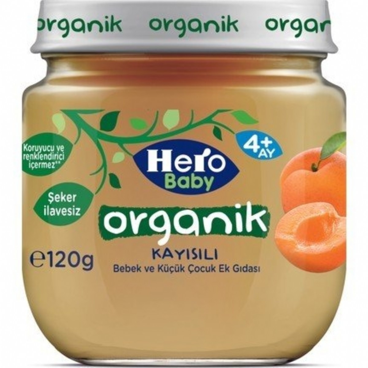 Hero Baby Organik Kayısılı 120 gr