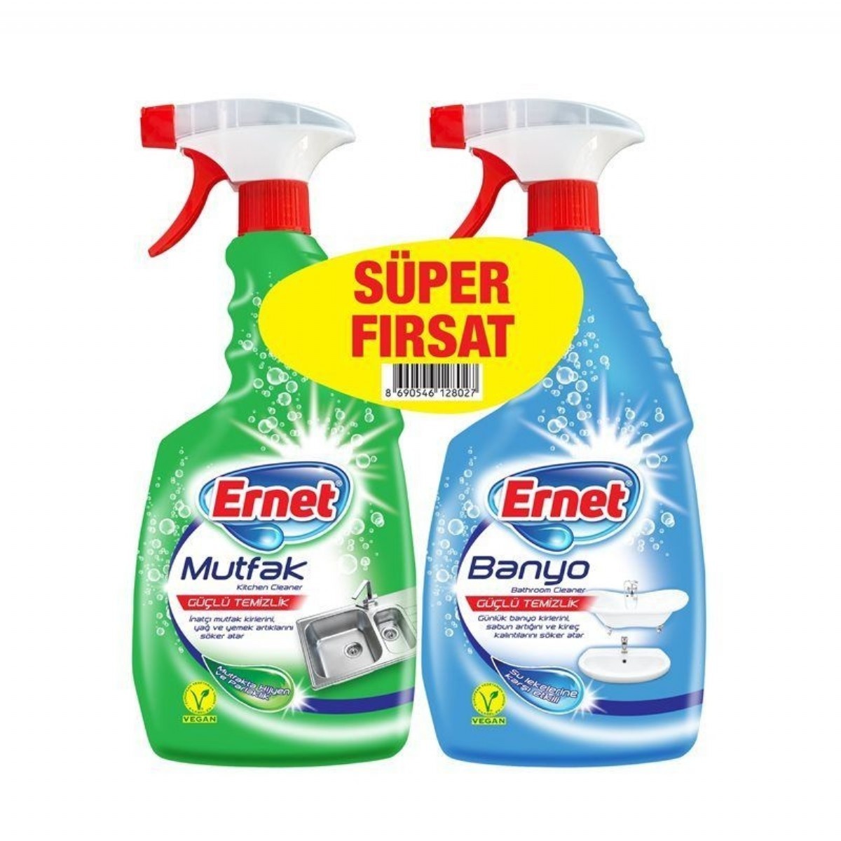 Ernet Banyo 750 ml + Mutfak 750 ml