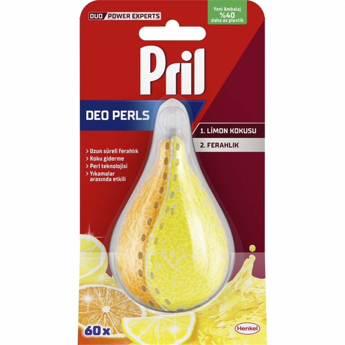 Pril Deo Duo-Perls Bulaşık Makinesi Kokusu Limon & Portakal