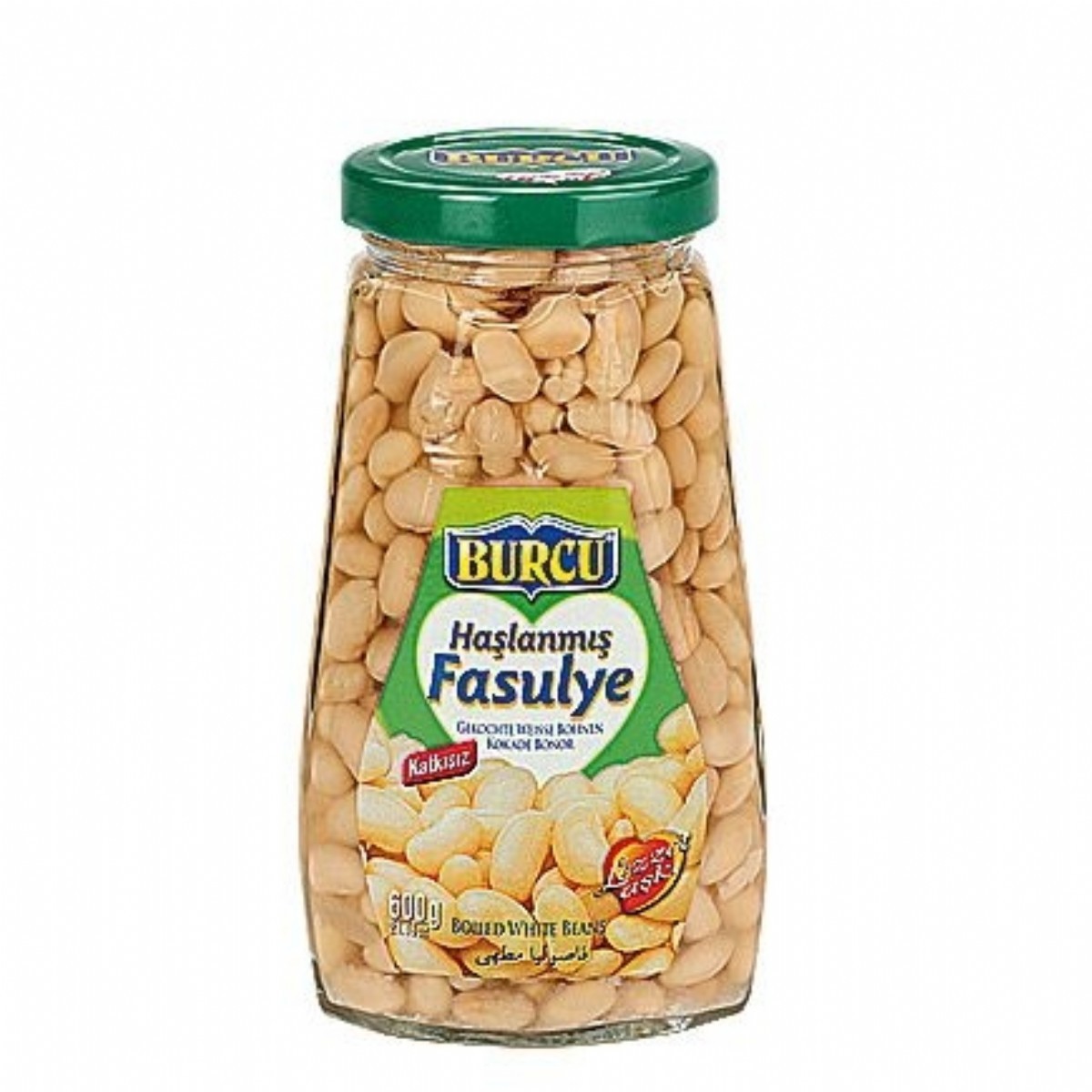 Burcu Haşlama Fasulye Cam 600 gr