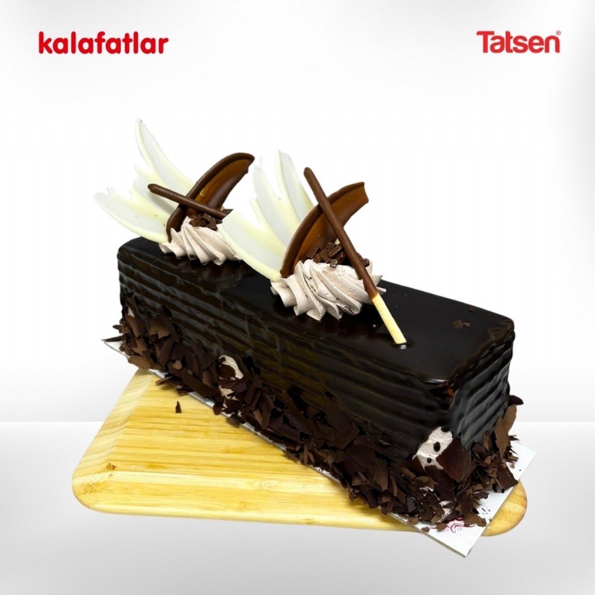Tatsen Tam Baton Yaş Pasta Çikolatalı