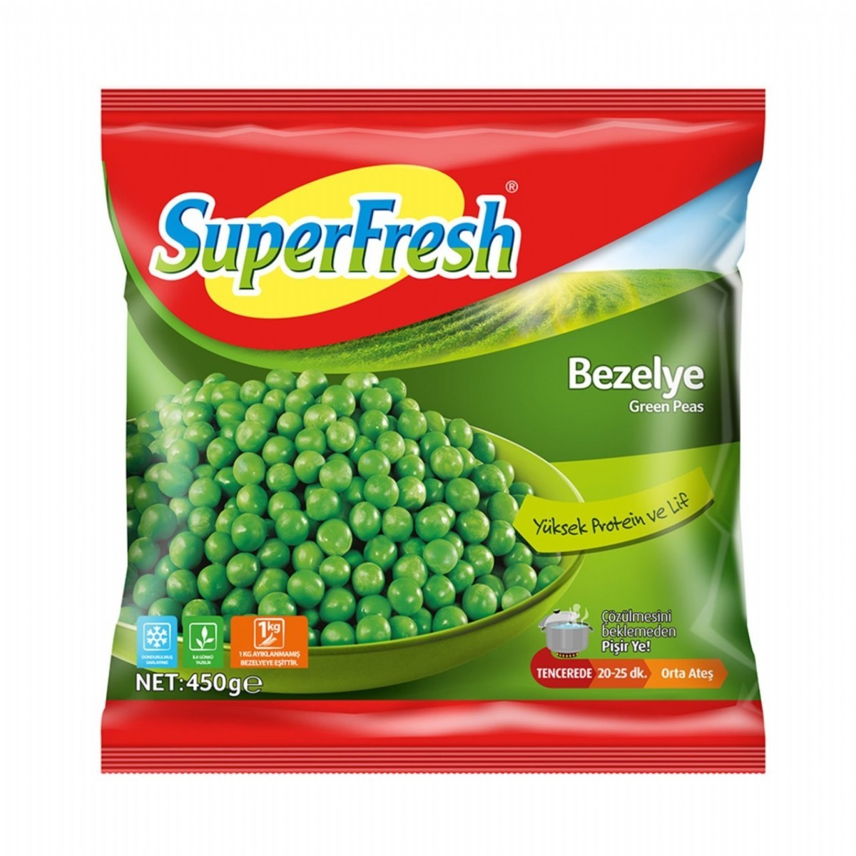 Superfresh Bezelye 450 gr