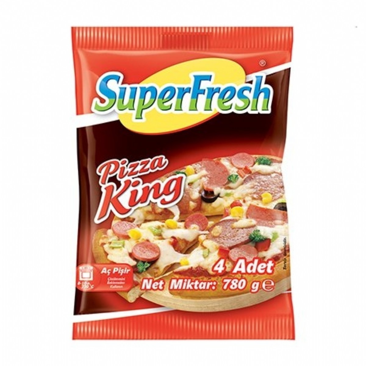 Süperfresh Pizza King 4'lü 780 Gr