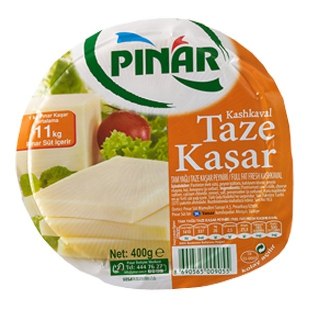 Pınar Taze Kaşar 400 Gr