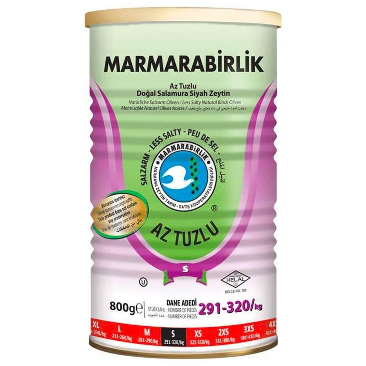 Marmarabirlik Az Tuzlu Hususi 800 Gr 291-3204